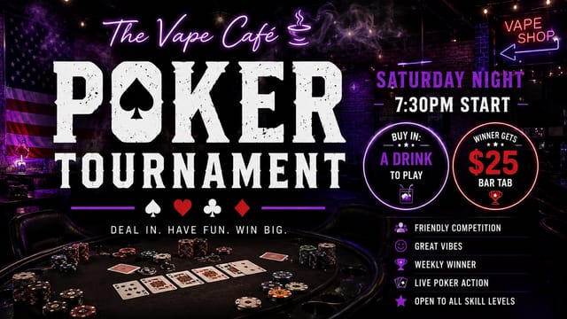 Flyer for Poker Tournament