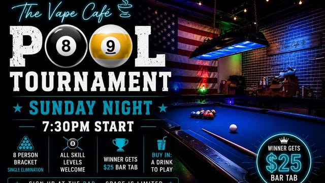 Flyer for Pool Tournament
