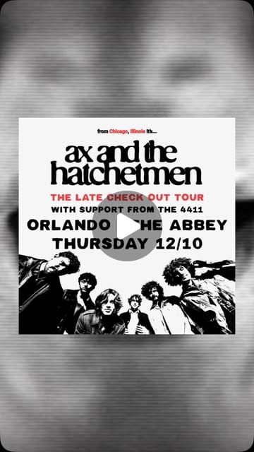 Flyer for Ax & The Hatchetmen - The Late Checkout Tour