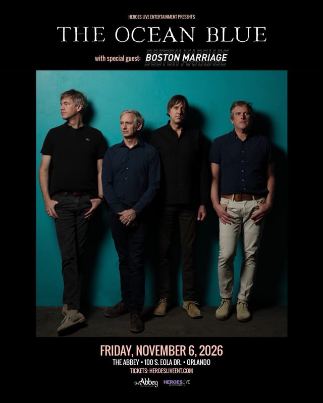 Flyer for The Ocean Blue