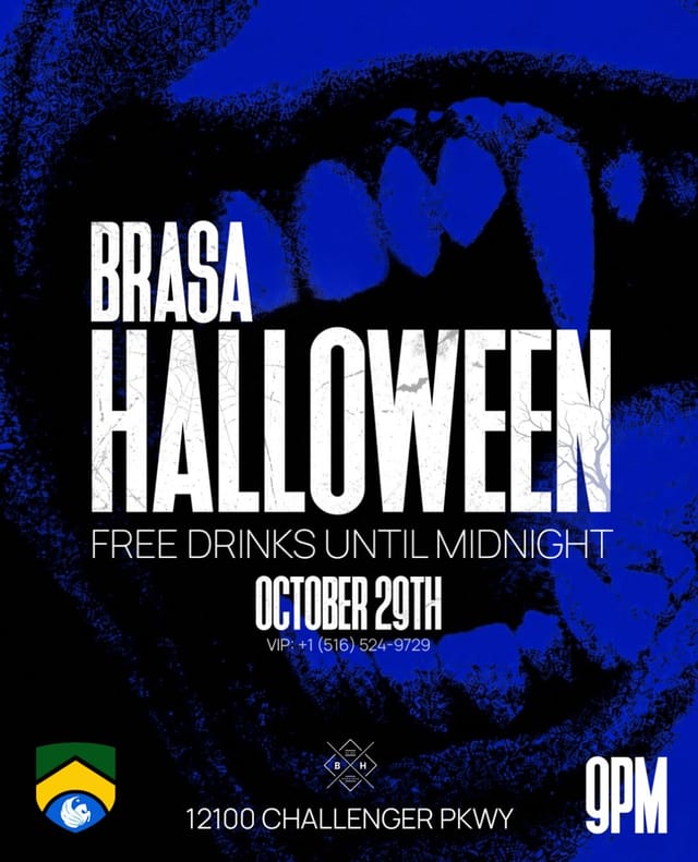 Flyer for BRASA Halloween