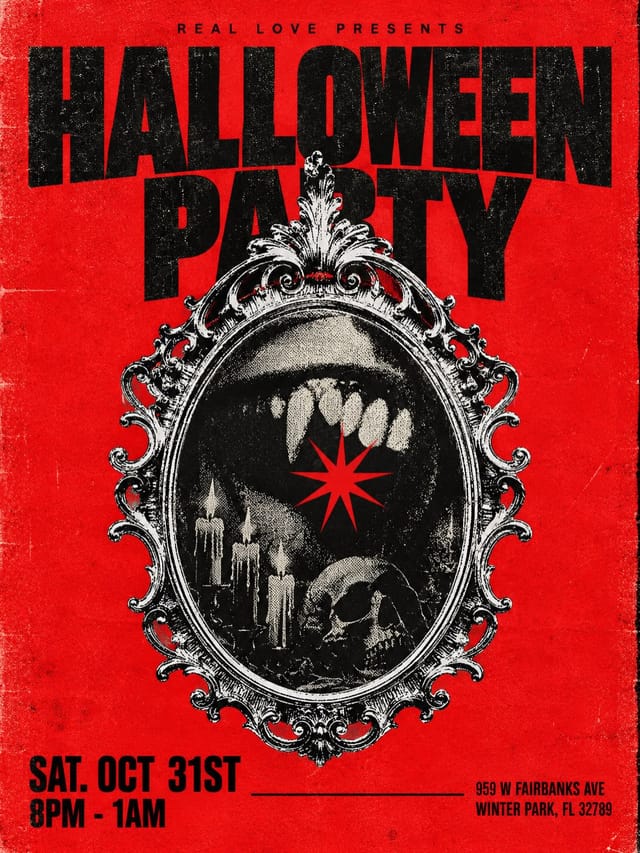 Flyer for Halloween Party