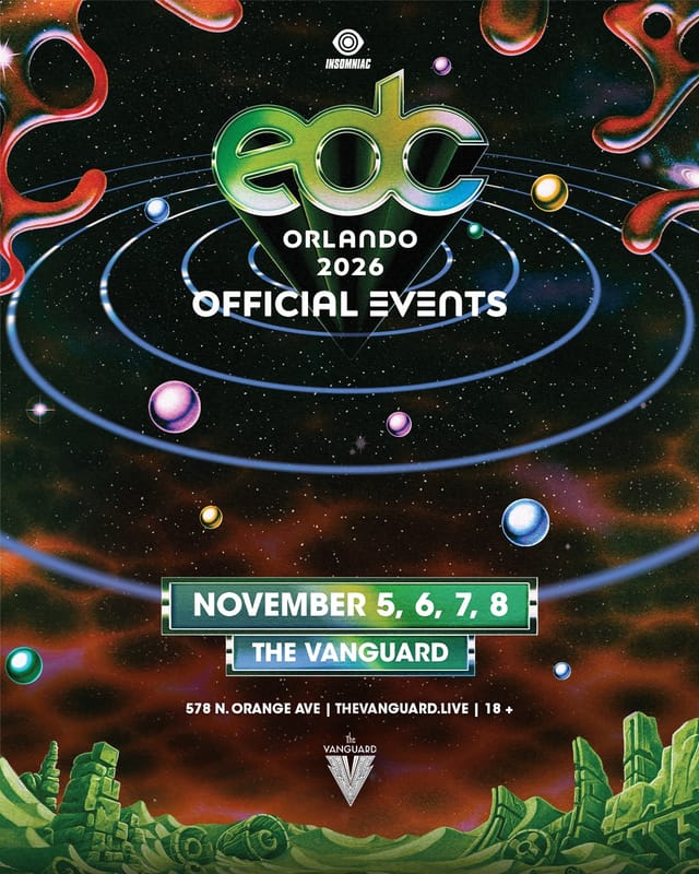 Flyer for EDC Orlando Pre-Party: Afrojack
