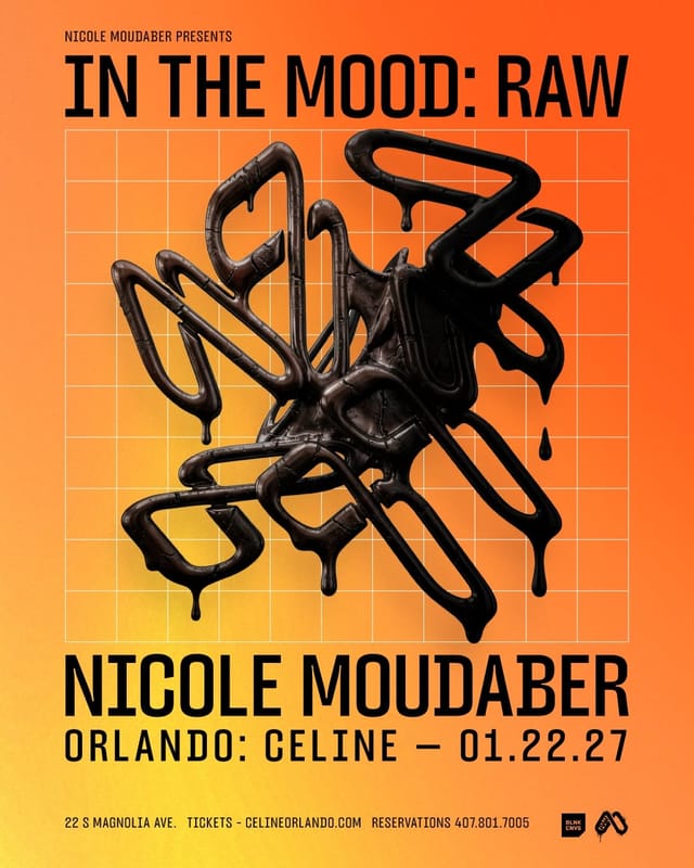 Flyer for Nicole Moudaber: In The Mood RAW
