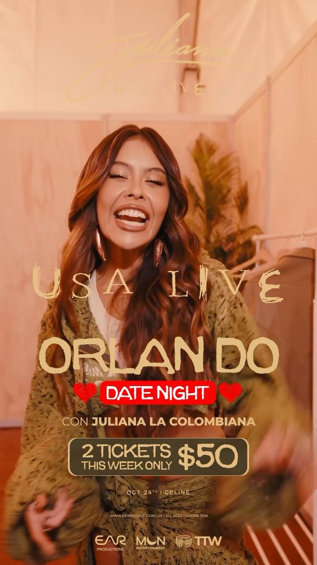 Flyer for Juliana - La Colombiana (Date Night)