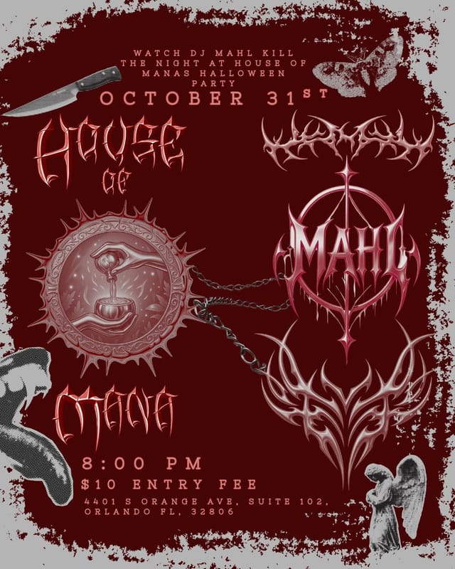 Flyer for House of Mana Vampire Ball