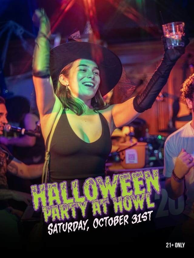 Flyer for Halloween at Howl