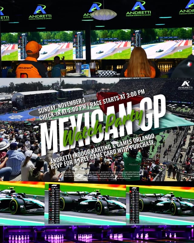 Flyer for Mexican Grand Prix Watch Party