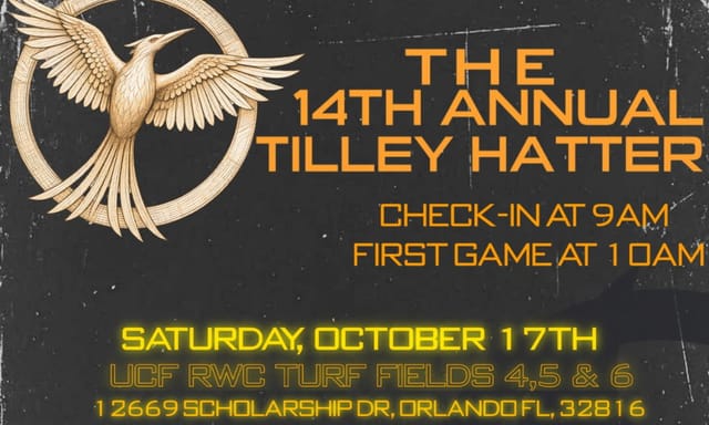 Flyer for 14th Annual Tilley Hatter