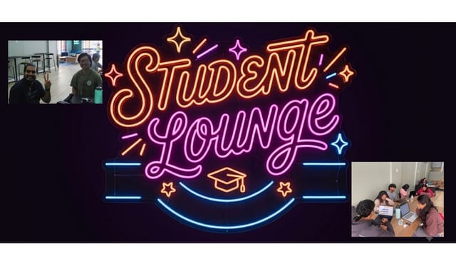 Flyer for Student Lounge