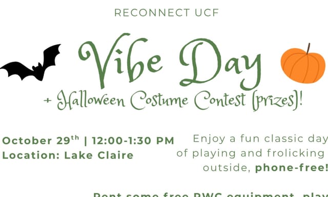 Flyer for Phone Free Vibe Day!
