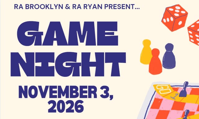 Flyer for Game Night
