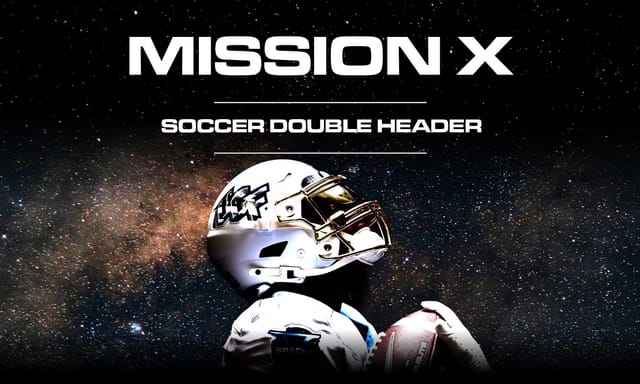 Flyer for MISSION X STUDENT COUNTDOWN: 10/25 Soccer Double Header