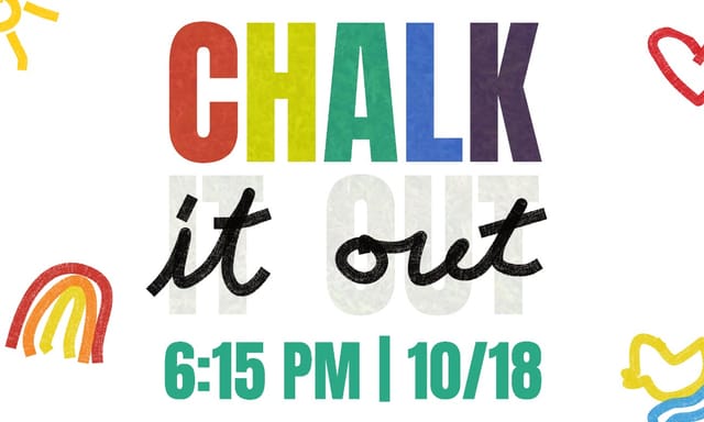 Flyer for Chalk it Out