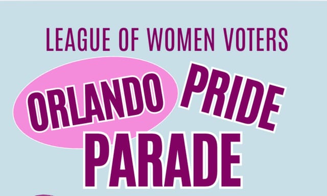 Flyer for Orlando Pride Parade