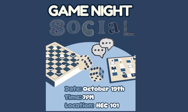 Flyer for IISE Game Night Social