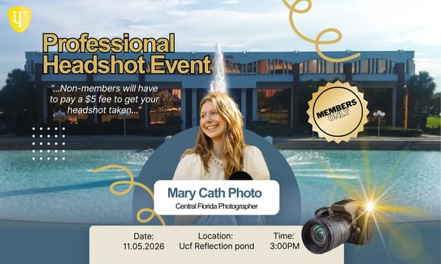 Flyer for Professional Headshot Event