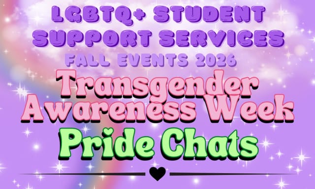 Flyer for Transgender Awareness Week: Pride Chat