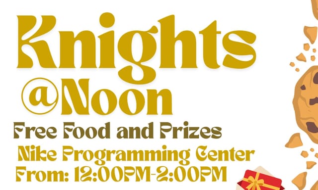 Flyer for Knights@Noon: Dirty Soda Bar