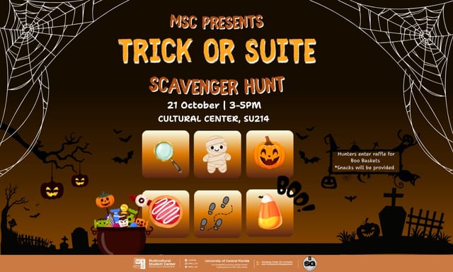 Flyer for Trick or Suite